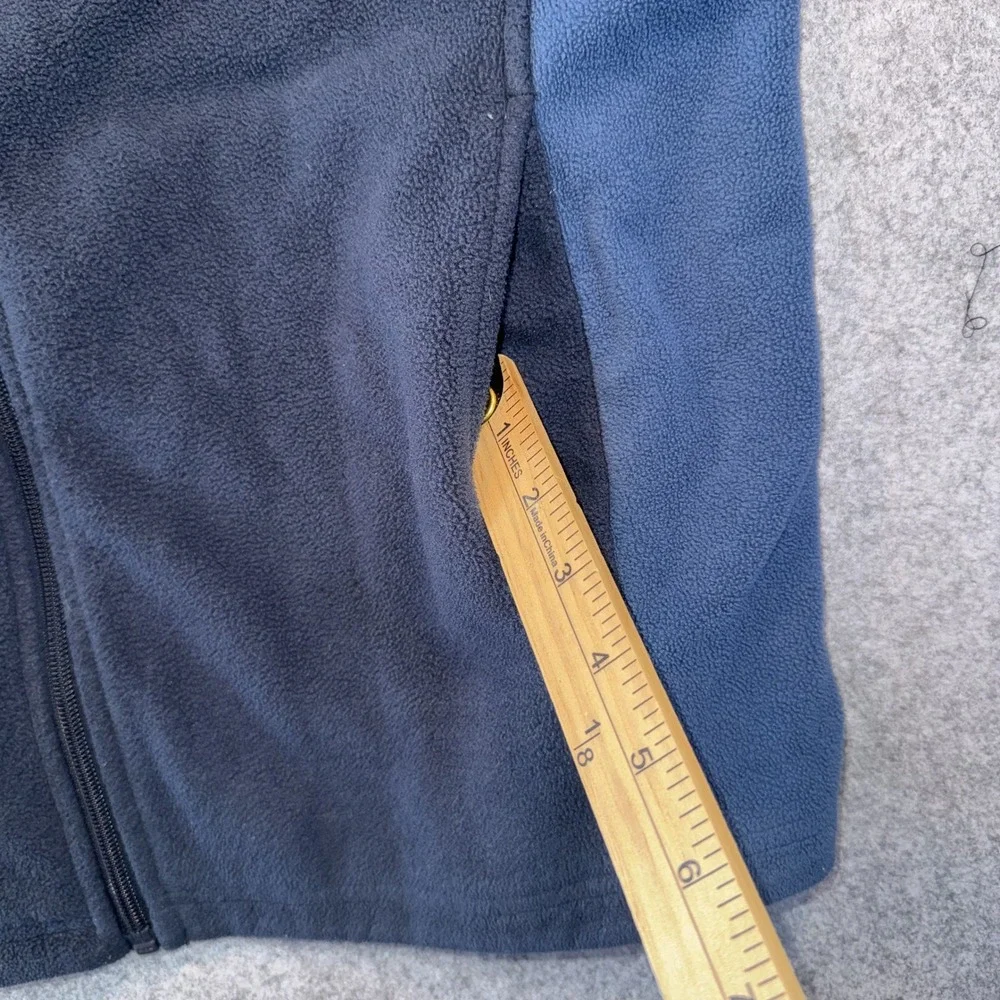 Bass Pro Shops Full-Zip Fleece Jacket Medium Blue Two-Tone Polyester